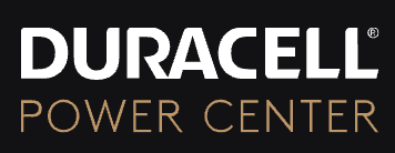 Duracell Power Center logo, representing reliable energy storage solutions.